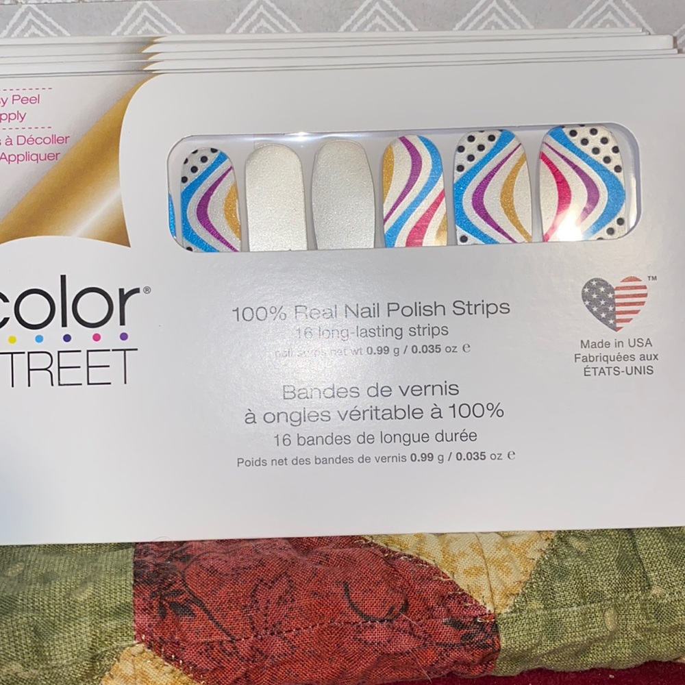 Colorstreet nail strips with design
